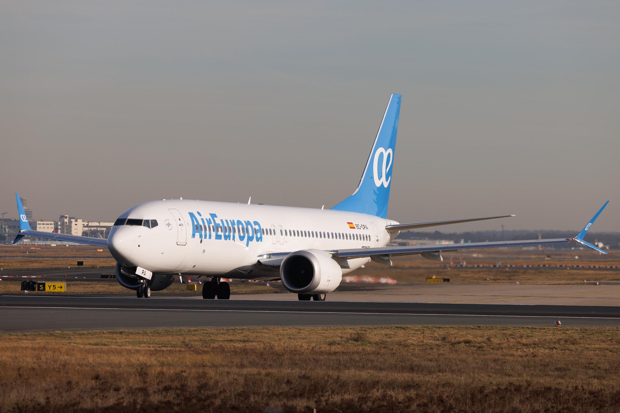 Frankfurt Airport: Air Europa (UX / AEA) | Boeing 737 MAX 8 B38M | EC-OPA | MSN 43571