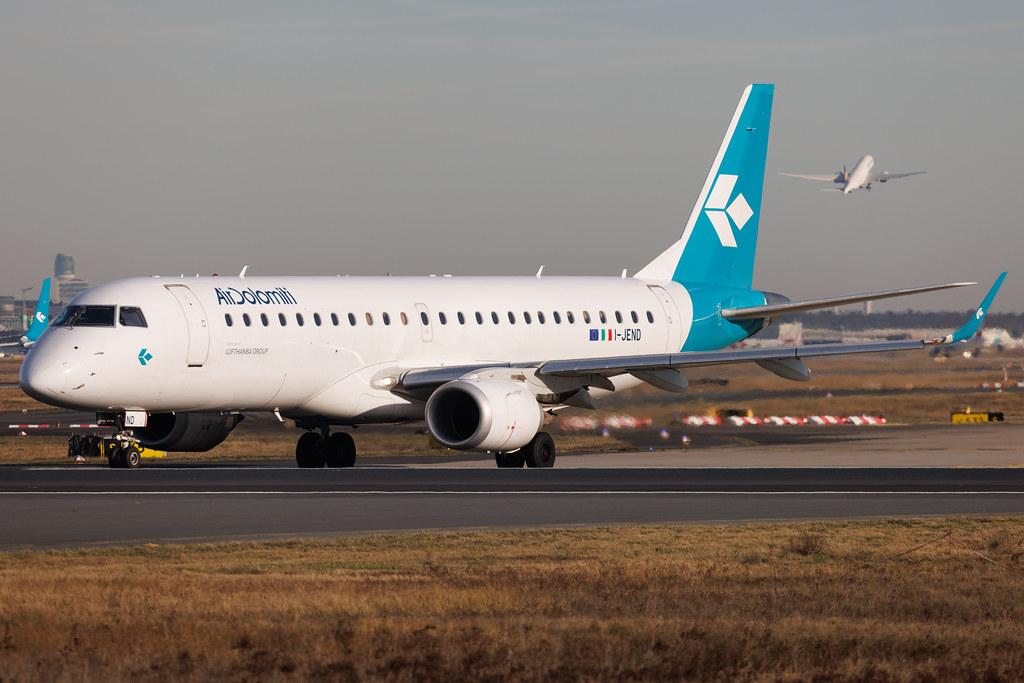 Frankfurt Airport: Air Dolomiti (EN / DLA) | Embraer E190LR E190 | I-JEND | MSN 19000332