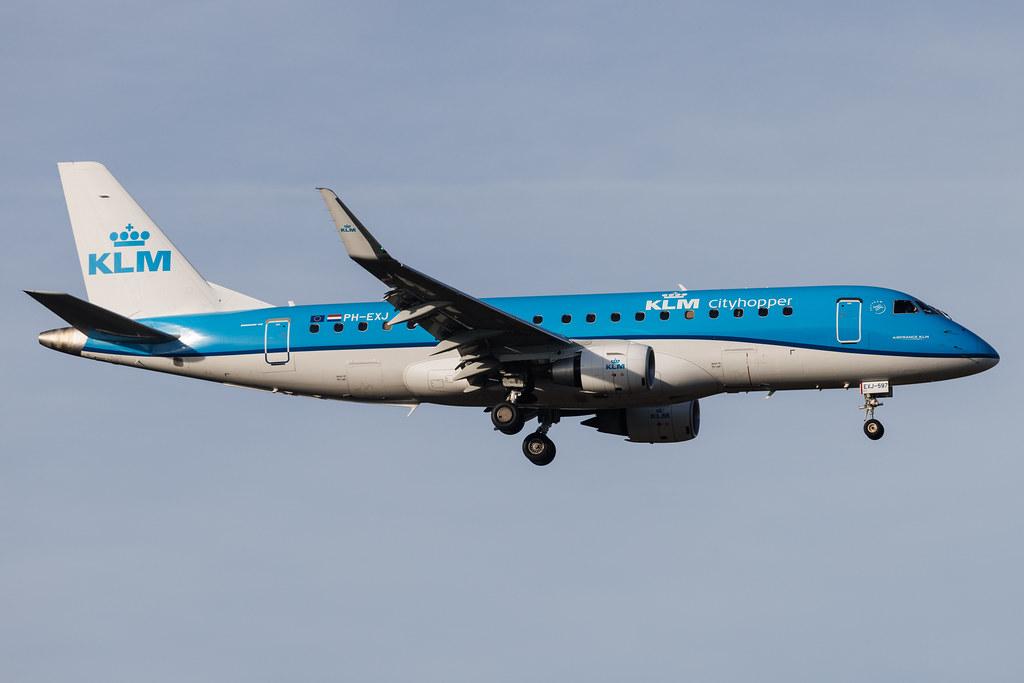 Frankfurt Airport: KLM (KL / KLM) | Operator: KLM Cityhopper | Embraer E175STD E75L | PH-EXJ | MSN 17000597