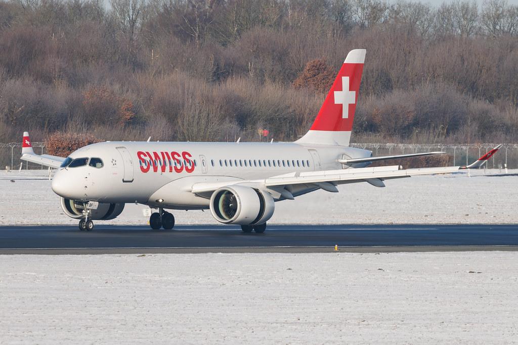 Hamburg Airport: Swiss (LX / SWR) | Airbus A220-100 BCS1 | HB-JBF | MSN 50015