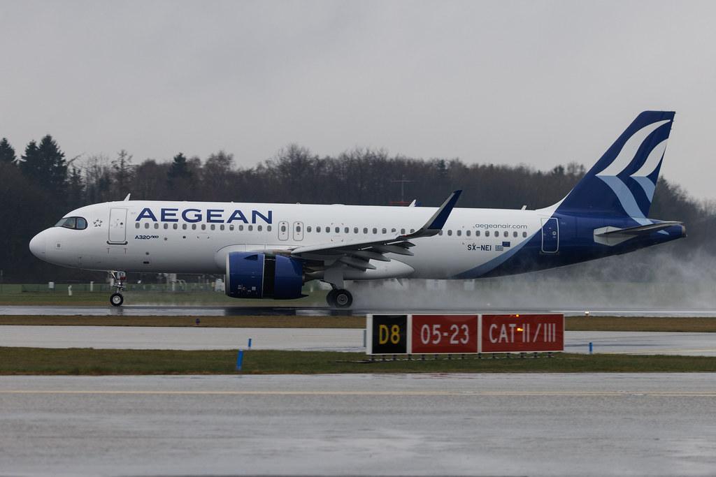 Hamburg Airport: Aegean Airlines (A3 / AEE) | Airbus A320-271N A20N | SX-NEI | MSN 11338