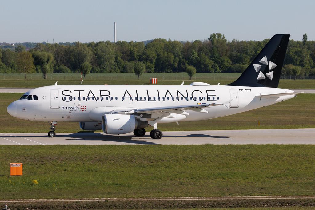 Munich Airport: Brussels Airlines (SN / BEL) | Livery: Star Alliance Livery | Airbus A319-112 A319 | OO-SSY | MSN 2494