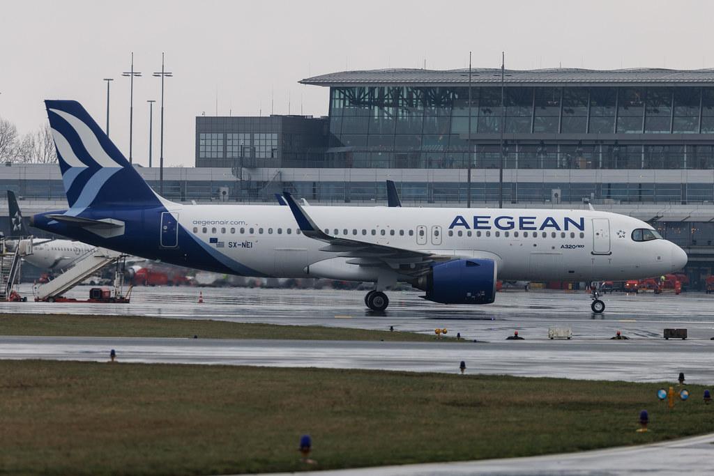 Hamburg Airport: Aegean Airlines (A3 / AEE) | Airbus A320-271N A20N | SX-NEI | MSN 11338