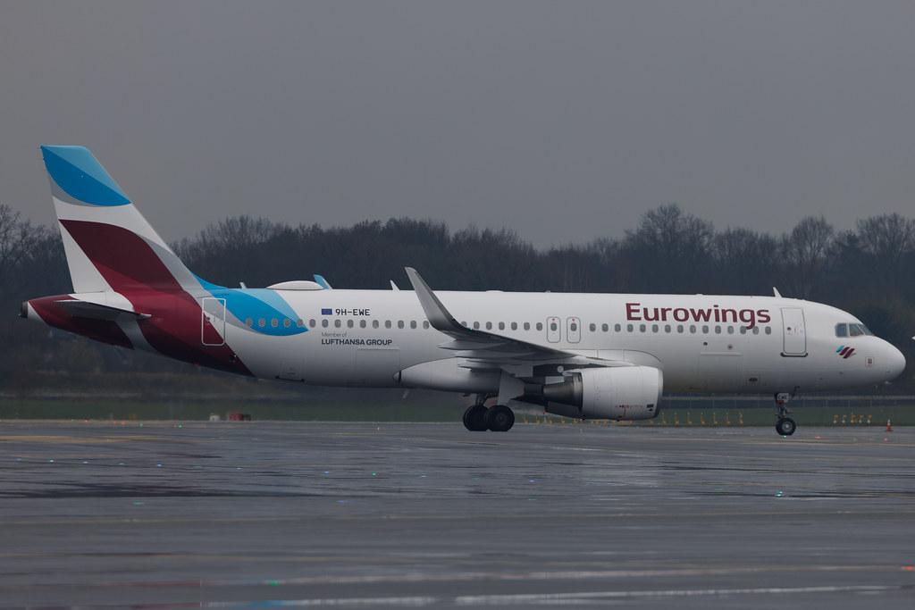 Hamburg Airport: Eurowings (EW / EWG) | Operator: Eurowings Europe | Airbus A320-214 A320 | 9H-EWE | MSN 07056