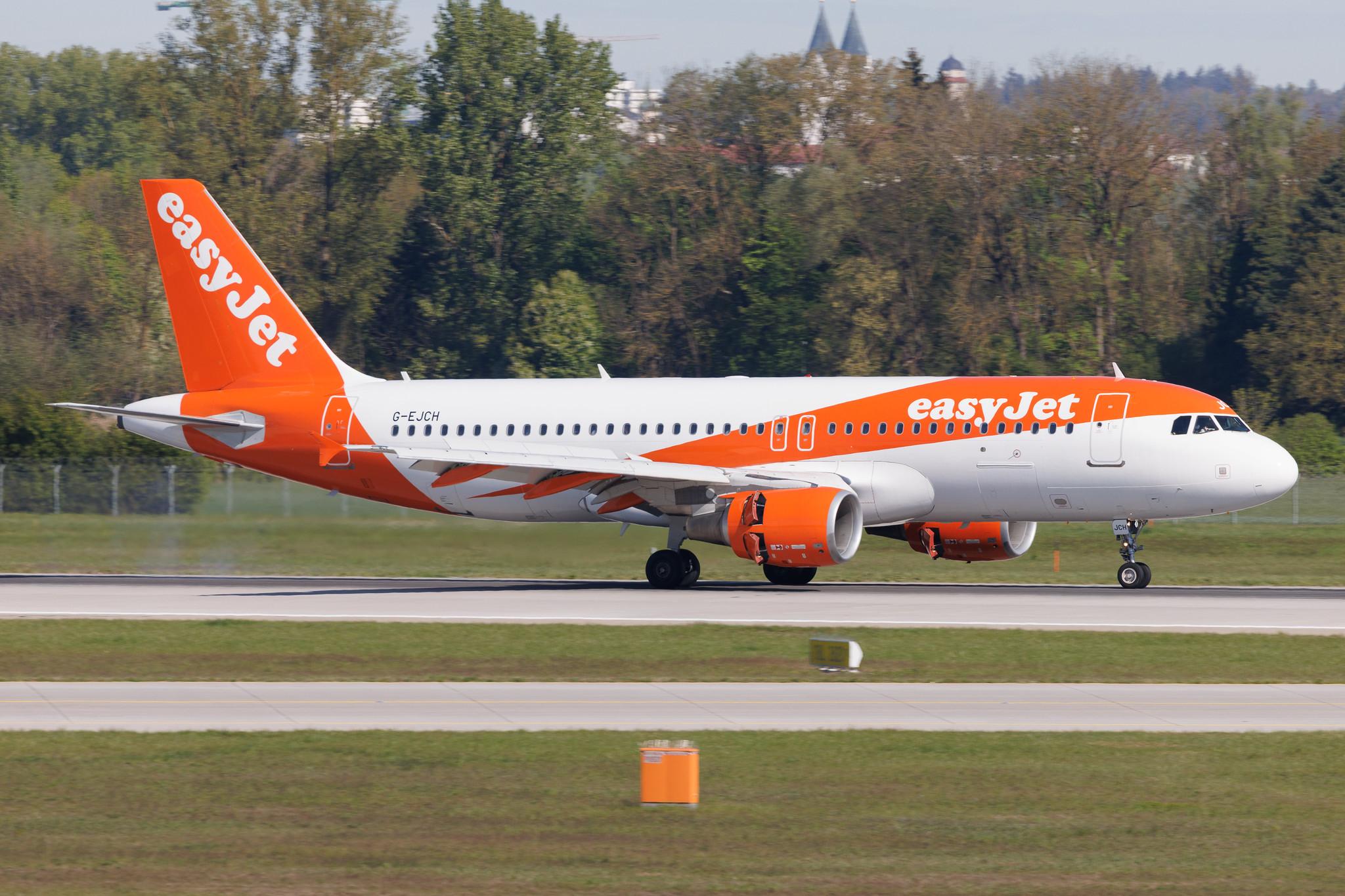 Munich Airport: easyJet (U2 / EZY) | Airbus A320-214 A320 | G-EJCH | MSN 04316