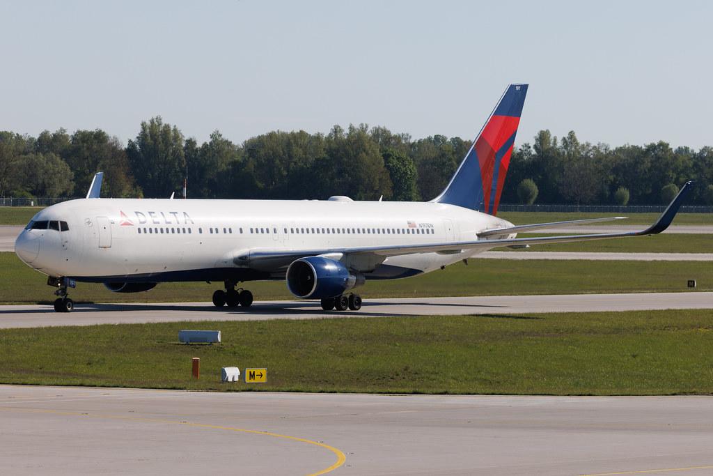 Munich Airport: Delta Air Lines (DL / DAL) | Boeing 767-332(ER) B763 | N197DN | MSN 28454
