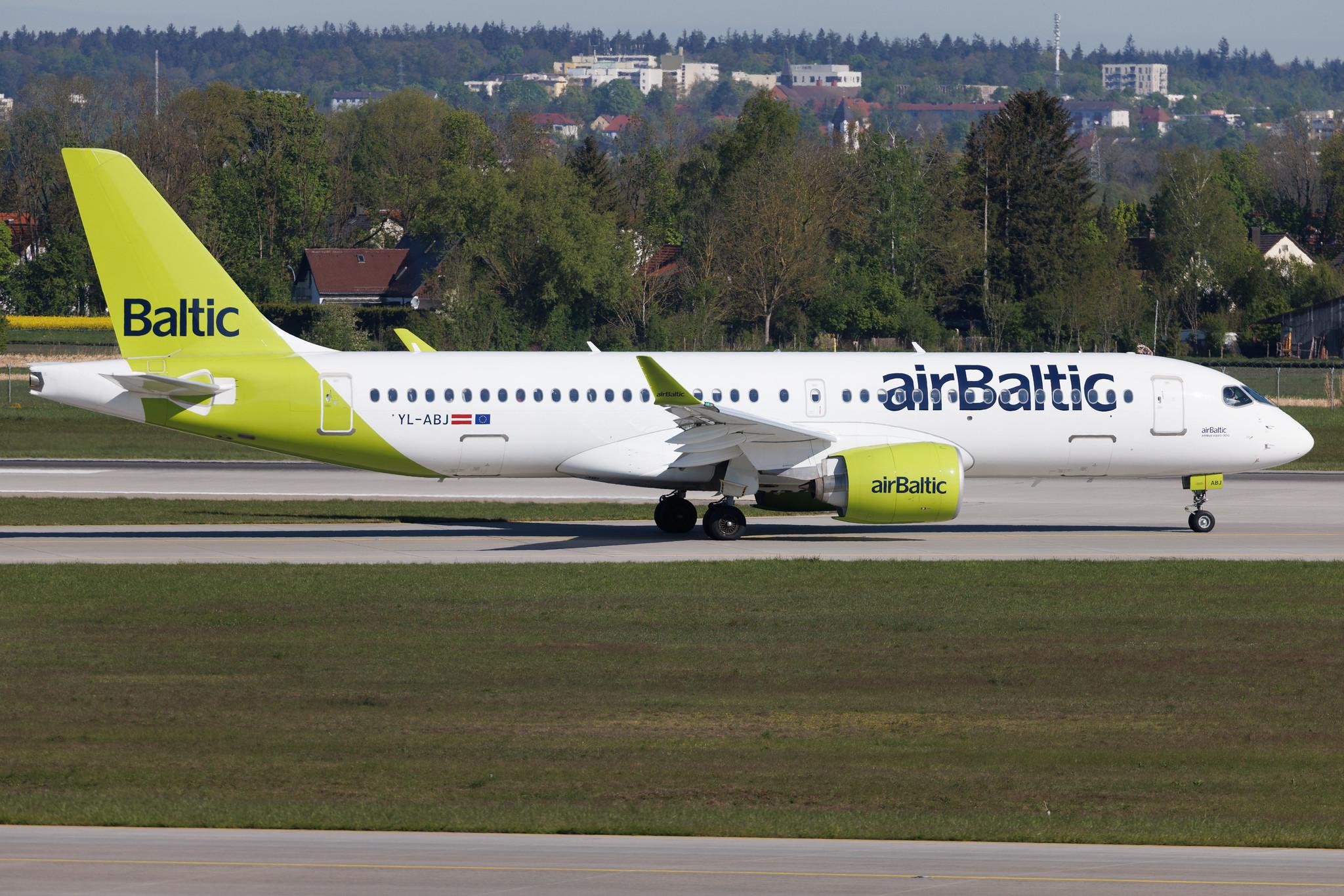 Munich Airport: Air Baltic (BT / BTI) | Airbus A220-300 BCS3 | YL-ABJ | MSN 55165