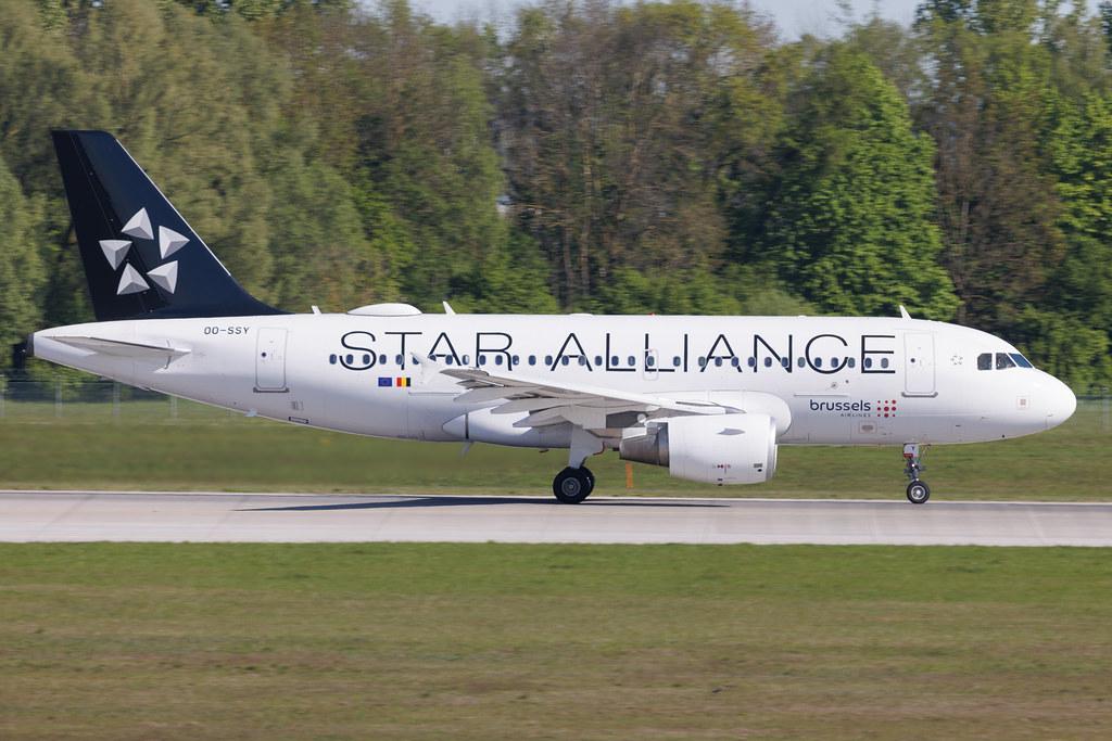 Munich Airport: Brussels Airlines (SN / BEL) | Livery: Star Alliance Livery | Airbus A319-112 A319 | OO-SSY | MSN 2494