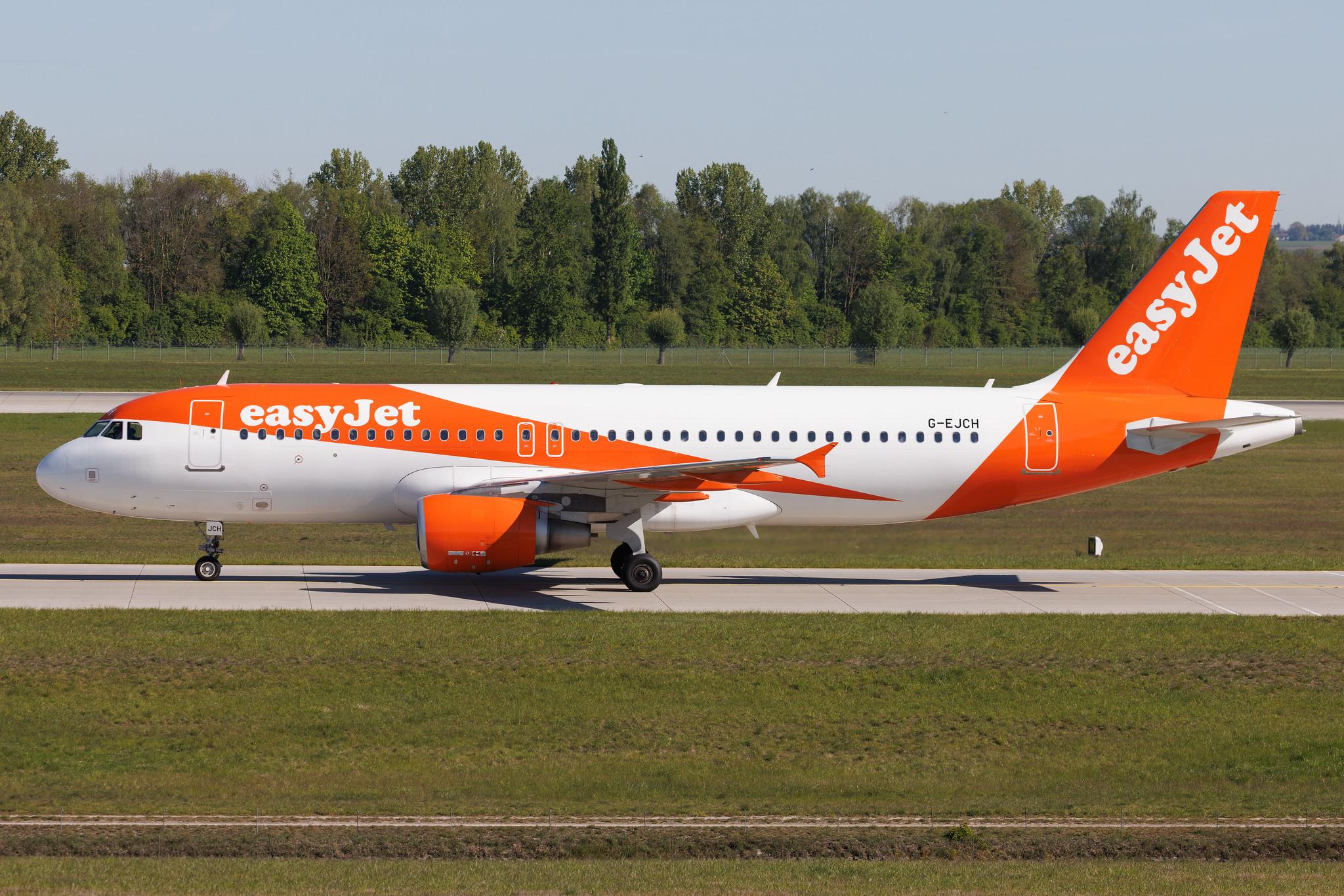 Munich Airport: easyJet (U2 / EZY) | Airbus A320-214 A320 | G-EJCH | MSN 04316