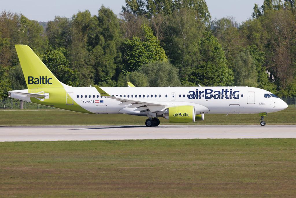 Munich Airport: Air Baltic (BT / BTI) | Airbus A220-300 BCS3 | YL-AAZ | MSN 55114