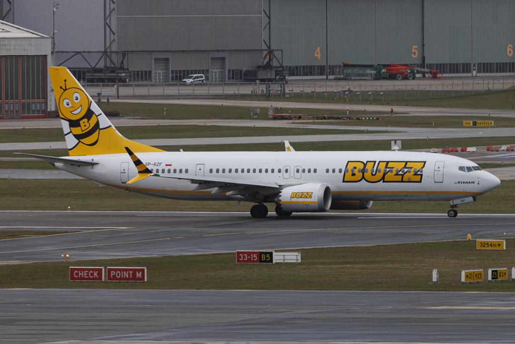 Hamburg Airport: Buzz (RR / RYS) | Boeing 737 MAX 8-200 B38M | SP-RZF | MSN 62318