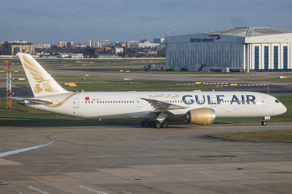London Heathrow: Gulf Air (GF / GFA) | Boeing 787-9 Dreamliner B789 | A9C-FF | MSN 39985