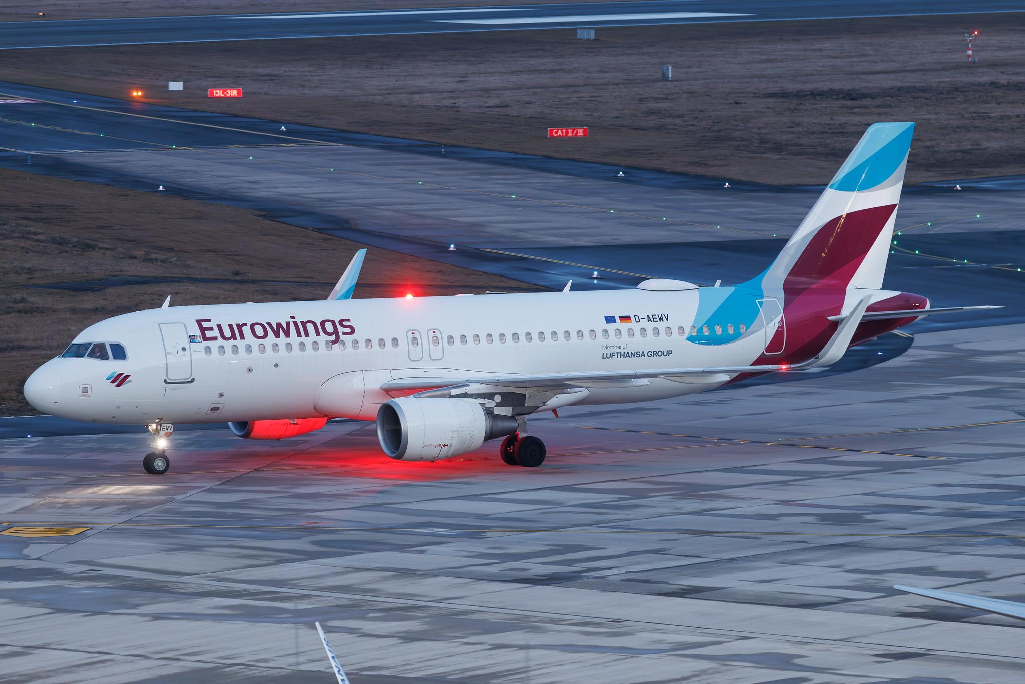 Köln Bonn Airport: Eurowings (EW / EWG) | Airbus A320-214 A320 | D-AEWV | MSN 7545