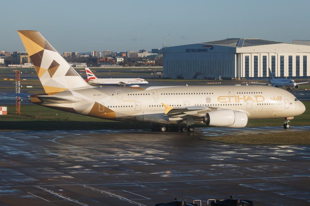 London Heathrow: Etihad (EY / ETD) | Operator: Etihad Airways | Airbus A380-861 A388 | A6-APH | MSN 199