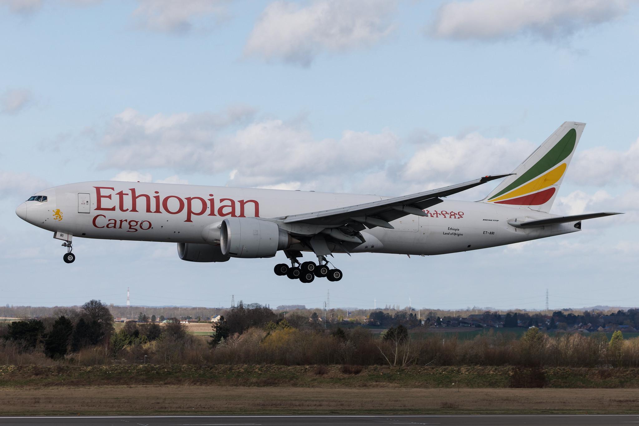 Liege Airport: Ethiopian Cargo (ET / ETH) | Operator: Ethiopian Airlines | Boeing 777-F60 B77L | ET-ARI | MSN 42032