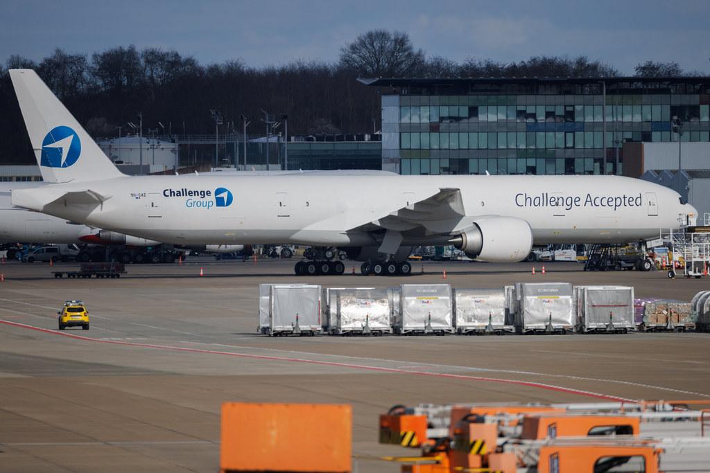 Liege Airport: Challenge Airlines (X7 / CHG) | Operator: Challenge Air Cargo | Boeing 777-36N(ER)(SF) B77W | 9H-CAZ | MSN 32795