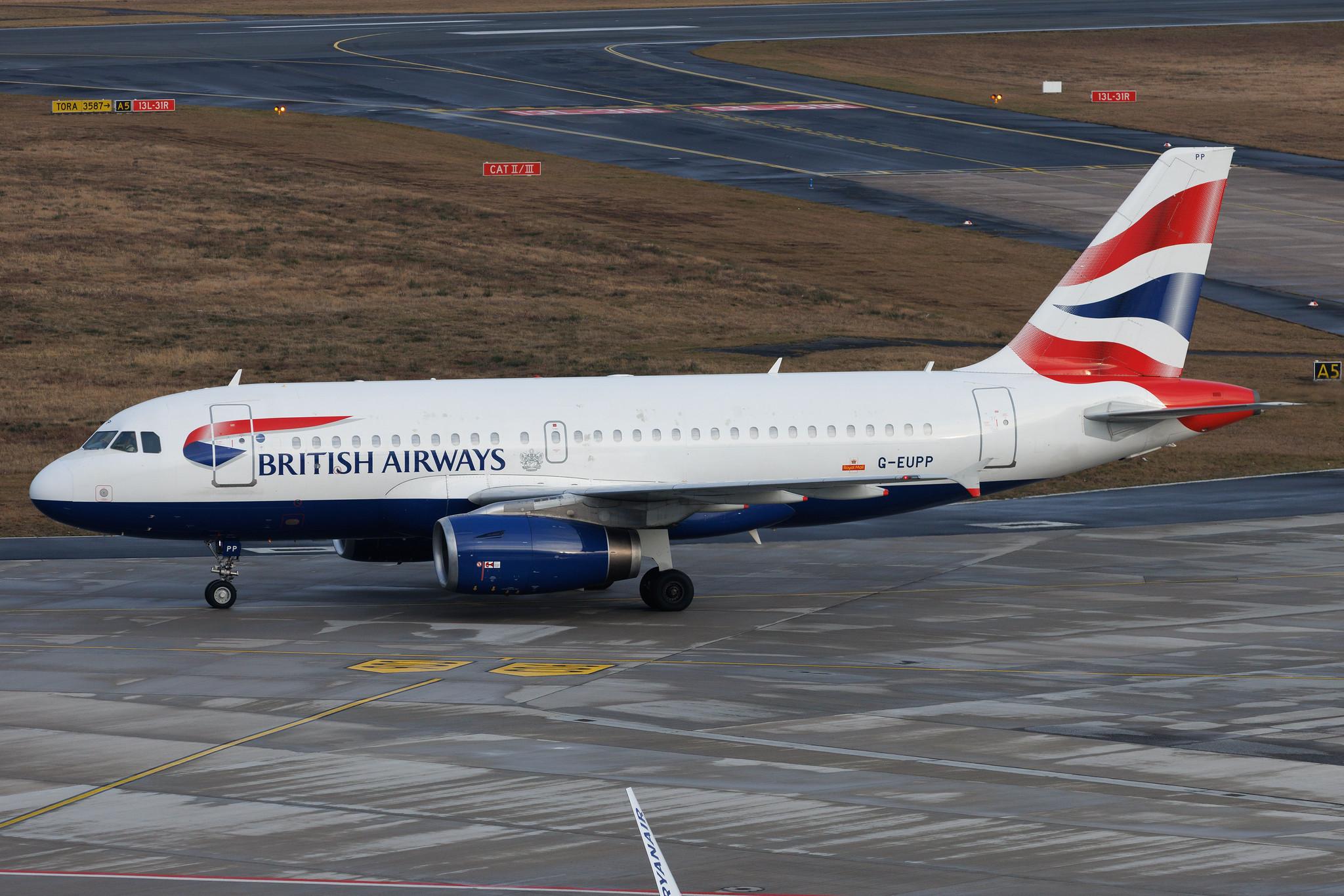 Köln Bonn Airport: British Airways (BA / BAW) | Airbus A319-131 A319 | G-EUPP | MSN 1295