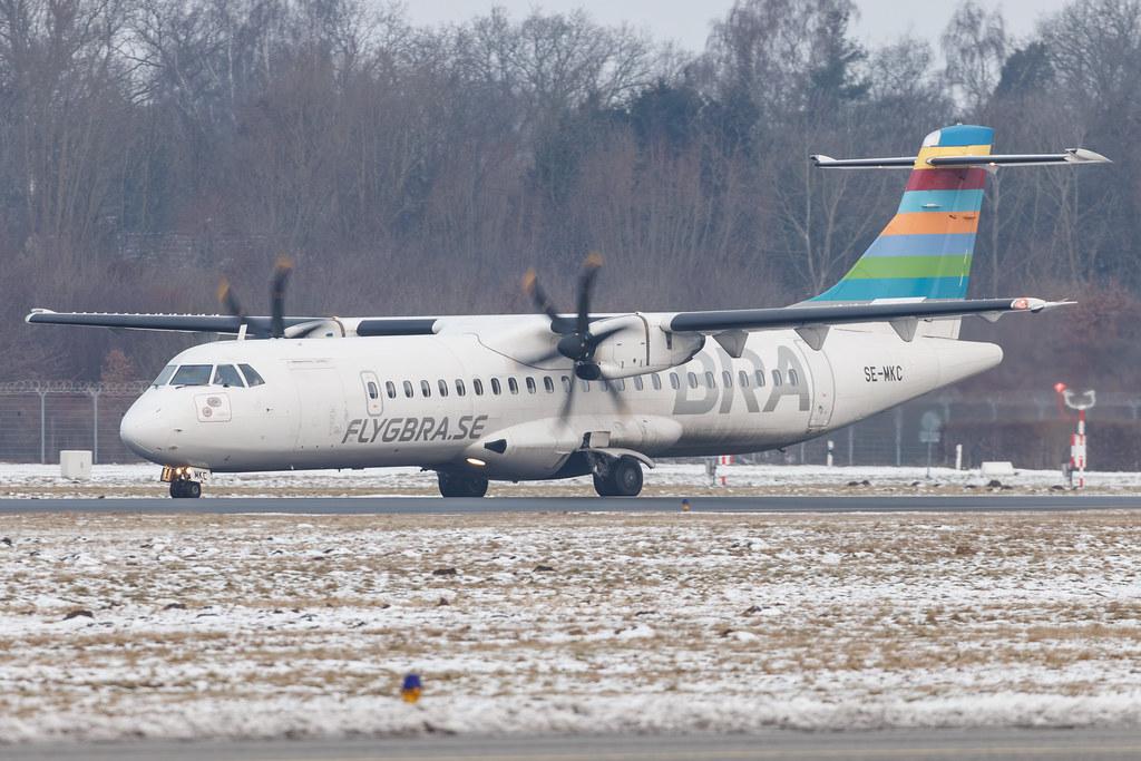 Hamburg Airport: BRA (TF / BRX) | ATR 72-600 AT76 | SE-MKC | MSN 1313