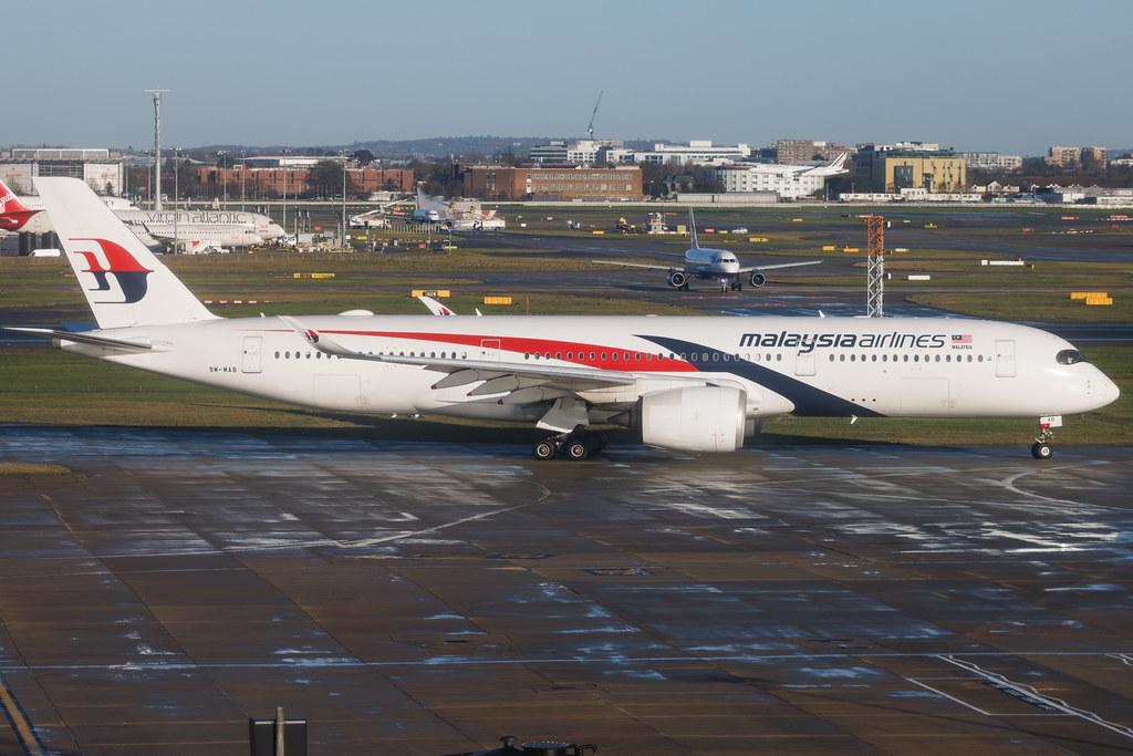 London Heathrow: Malaysia Airlines (MH / MAS) | Airbus A350-941 A359 | 9M-MAB | MSN 159