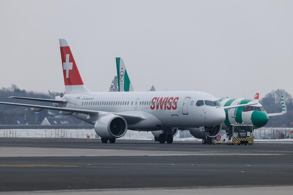 Hamburg Airport: Swiss (LX / SWR) | Airbus A220-300 BCS3 | HB-JCO | MSN 55033