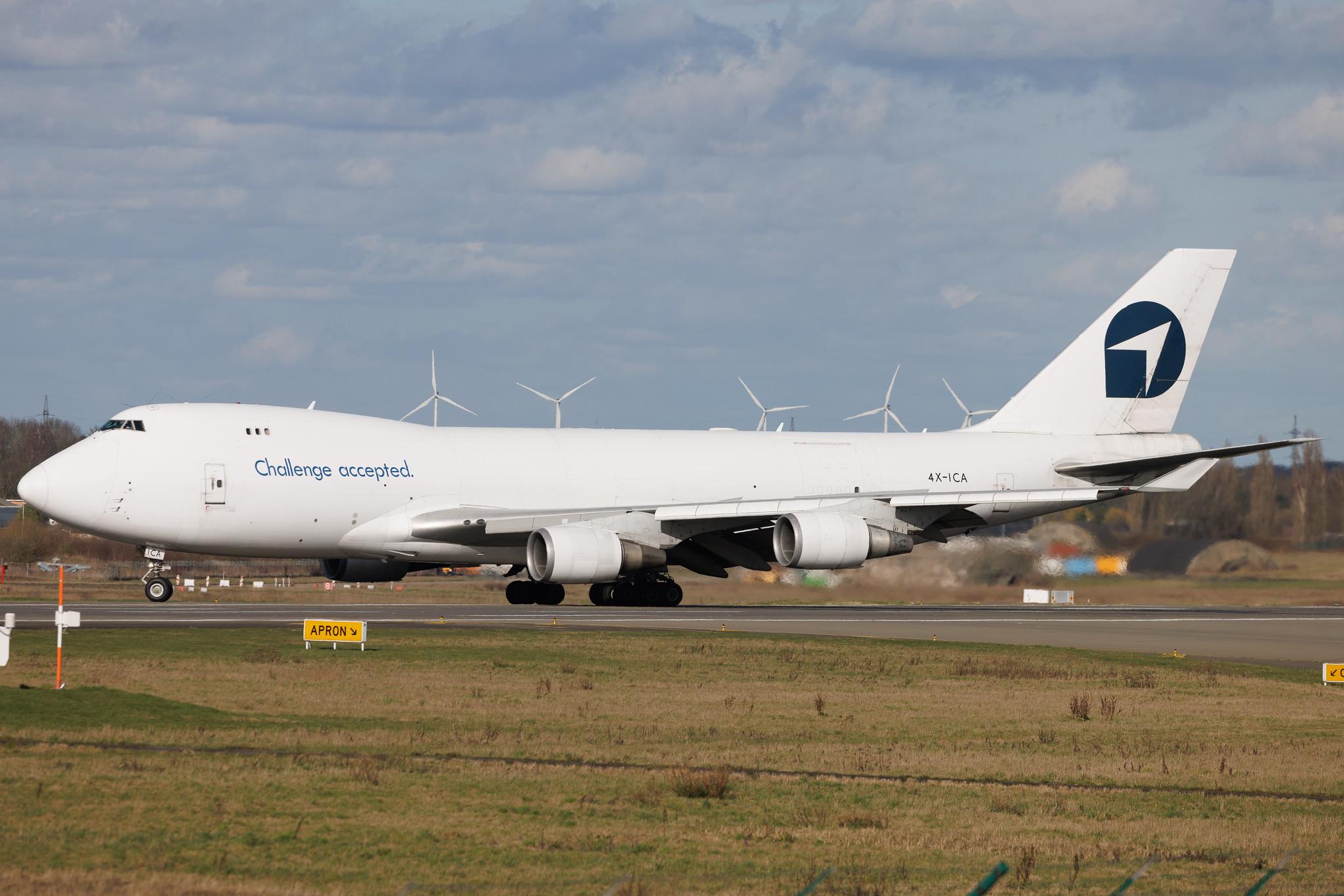 Liege Airport: Challenge Airlines (X7 / CHG) | Operator: Challenge Airlines IL | Boeing 747-4EVF(ER) B744 | 4X-ICA | MSN 35172