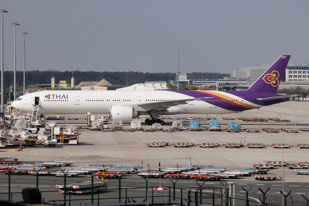 Frankfurt Airport: Thai Airways (TG / THA) | Boeing 777-3AL(ER) B77W | HS-TKM | MSN 41522