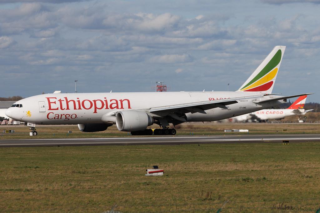Liege Airport: Ethiopian Cargo (ET / ETH) | Operator: Ethiopian Airlines | Boeing 777-F B77L | ET-AWE | MSN 65477