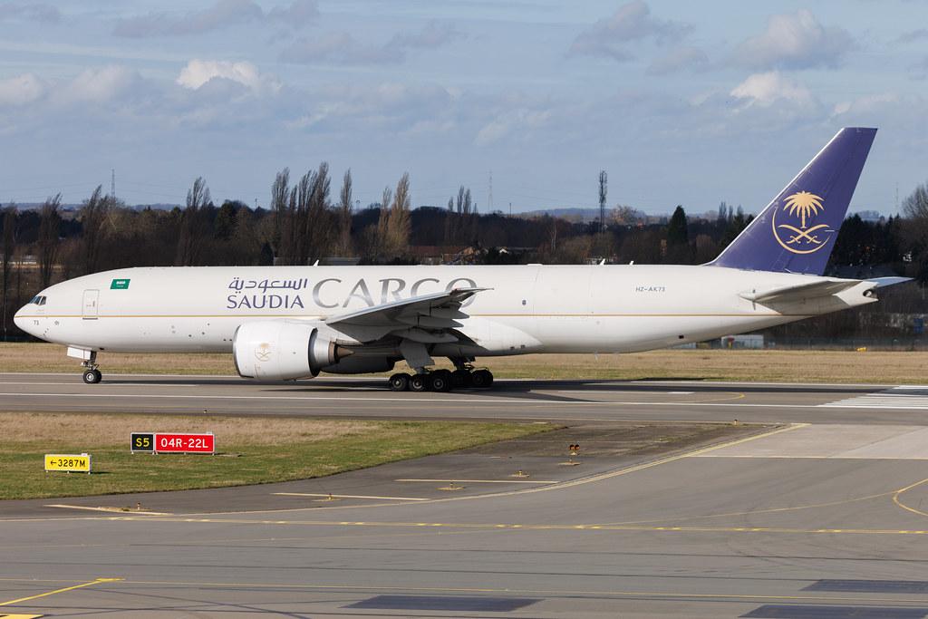 Liege Airport: Saudia Cargo (SV / SVA) | Operator: Saudia | Boeing 777-FFG B77L | HZ-AK73 | MSN 60339