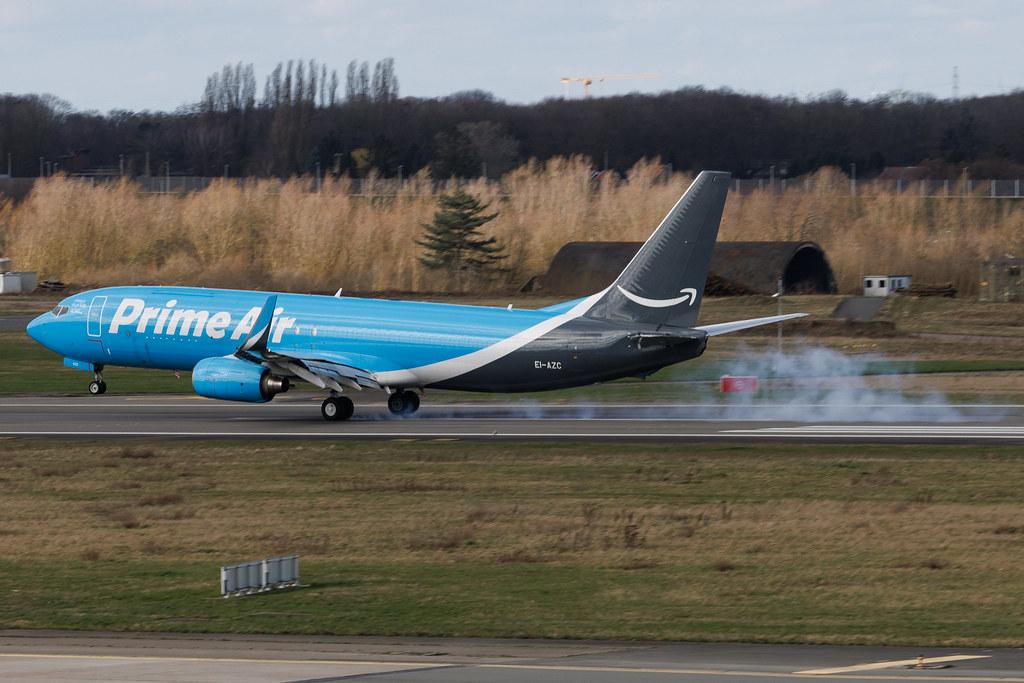 Liege Airport: Amazon Air  | Operator: ASL Airlines | Boeing 737-86J(SF) B738 | EI-AZC | MSN 30877