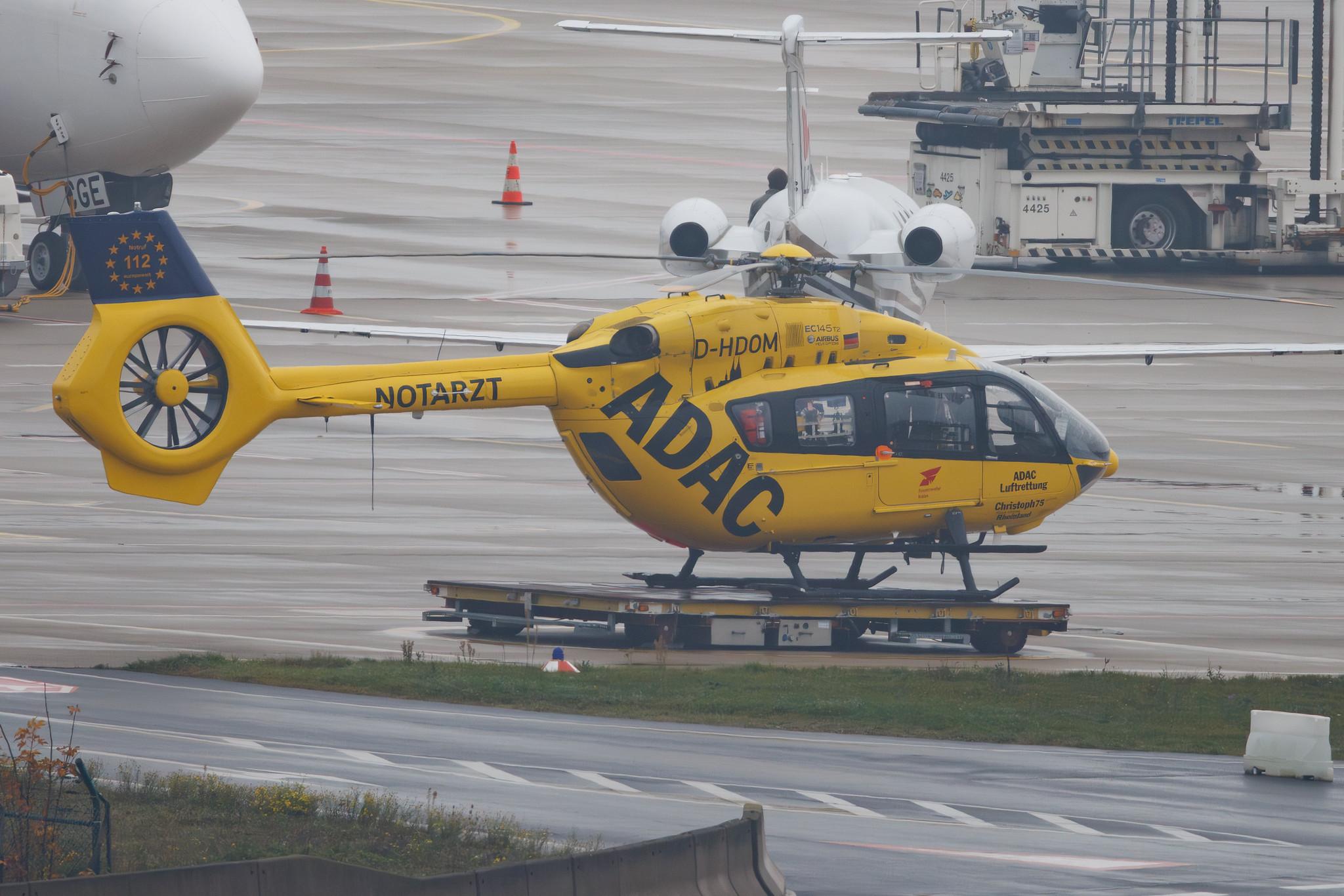 Köln Bonn Airport: ADAC Luftrettung | Airbus Helicopters H145 EC45 | D-HDOM | MSN 20027
