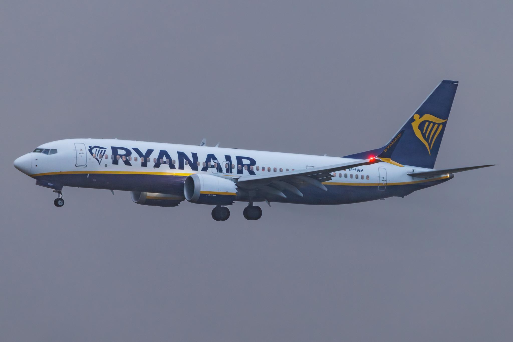 Hamburg Airport: Ryanair (FR / RYR) | Boeing 737 MAX 8-200 B38M | EI-HGH | MSN 62324