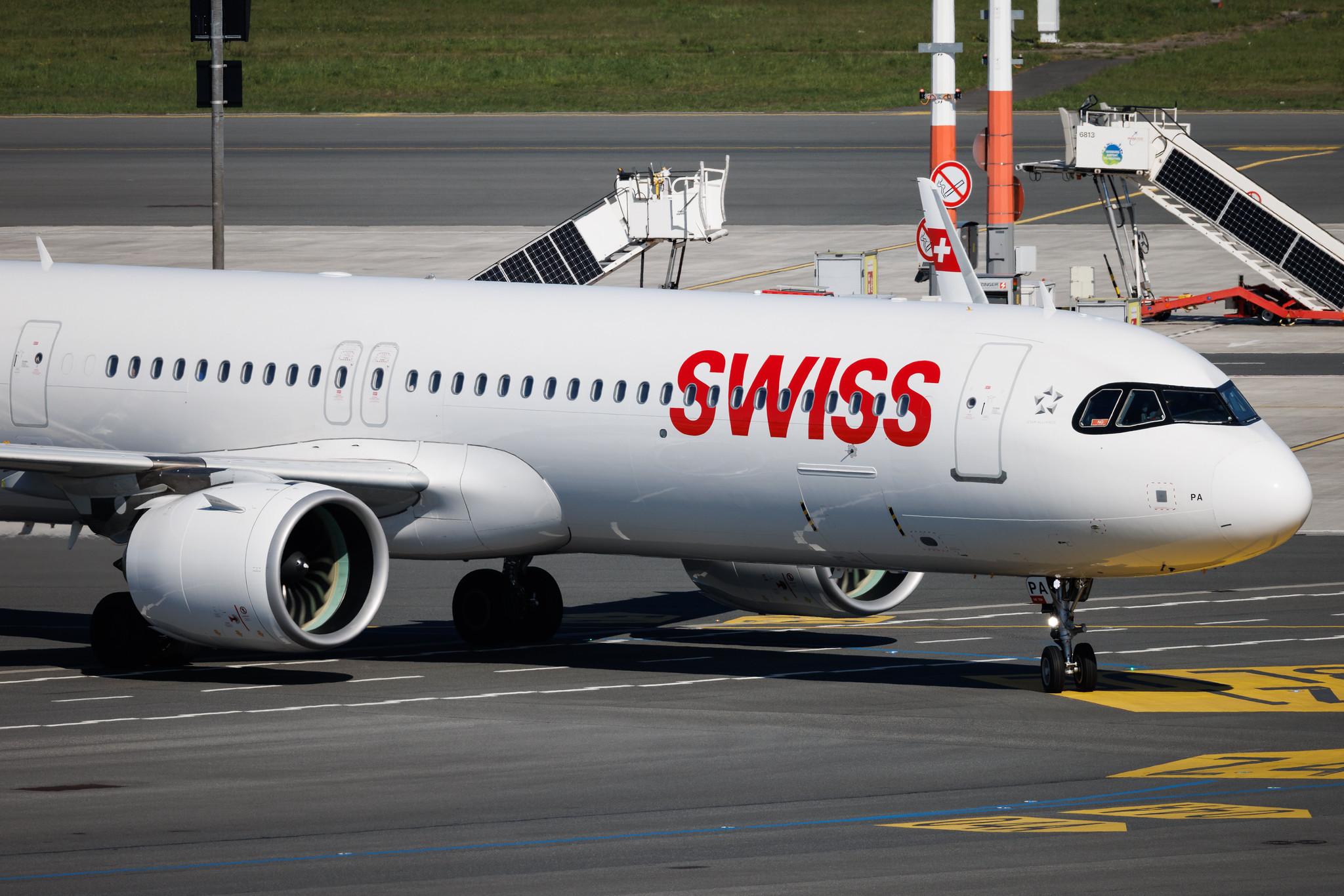 Hamburg Airport: Swiss (LX / SWR) | Airbus A321-271NX A21N | HB-JPA | MSN 09417