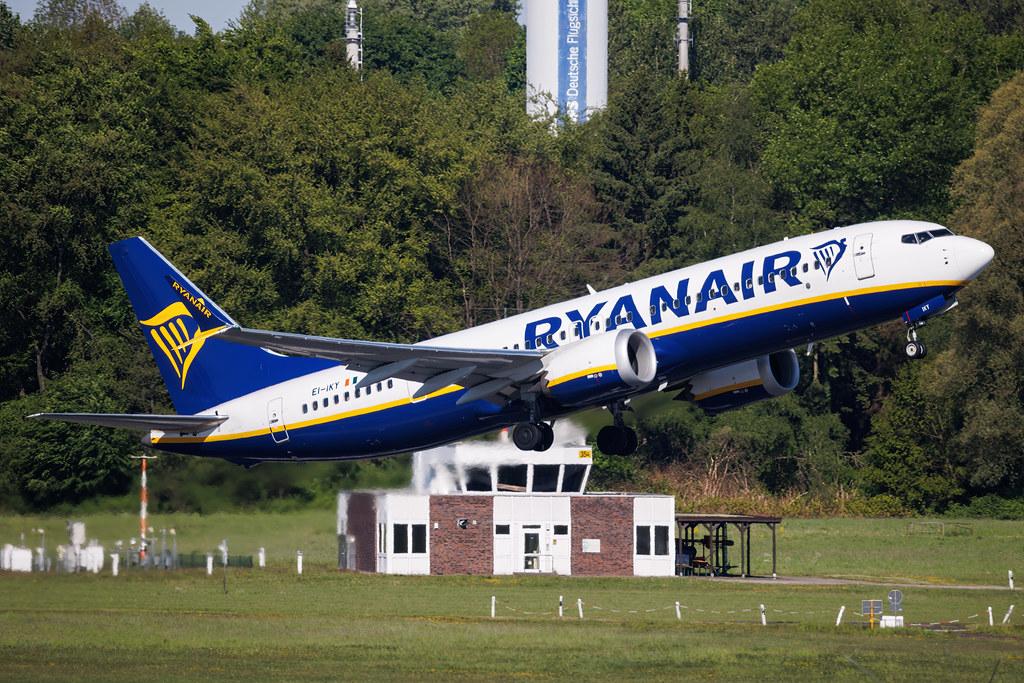 Hamburg Airport: Ryanair (FR / RYR) | Boeing 737 MAX 8-200 B38M | EI-IKY | MSN 62387