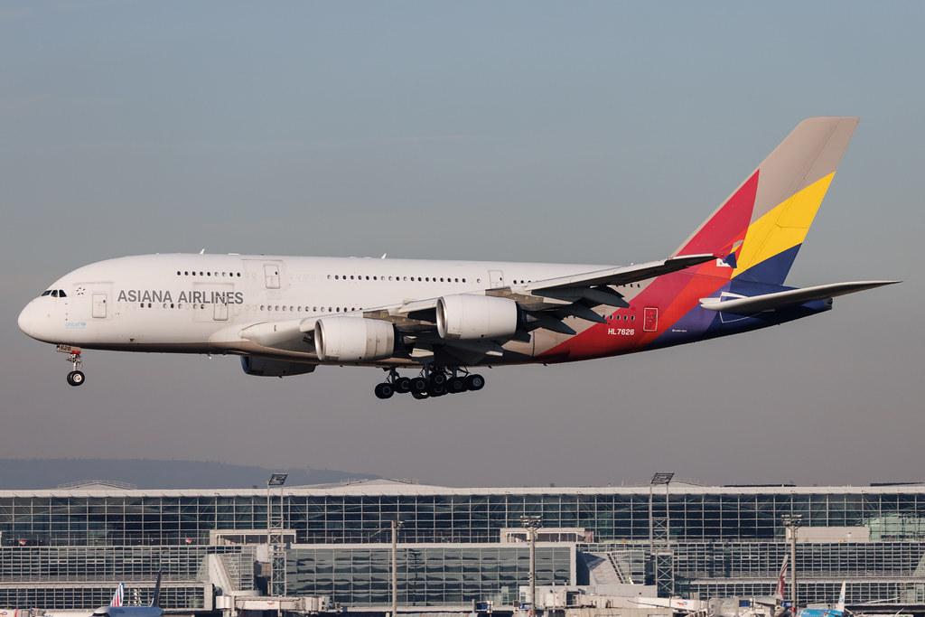 Frankfurt Airport: Asiana Airlines (OZ / AAR) | Airbus A380-841 A388 | HL7626 | MSN 155