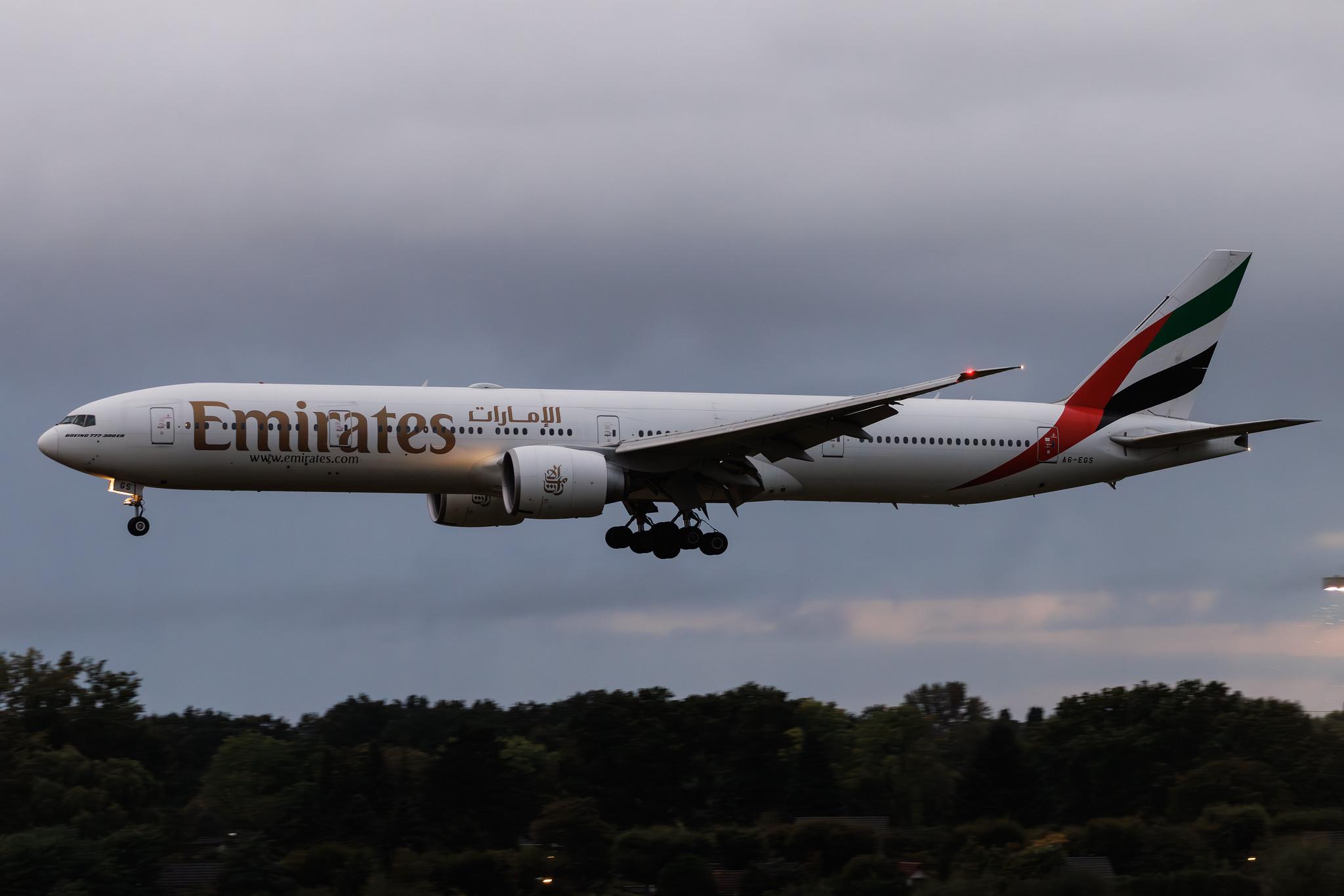 Hamburg Airport: Emirates (EK / UAE) | Boeing 777-31H(ER) B77W | A6-EGS | MSN 41078