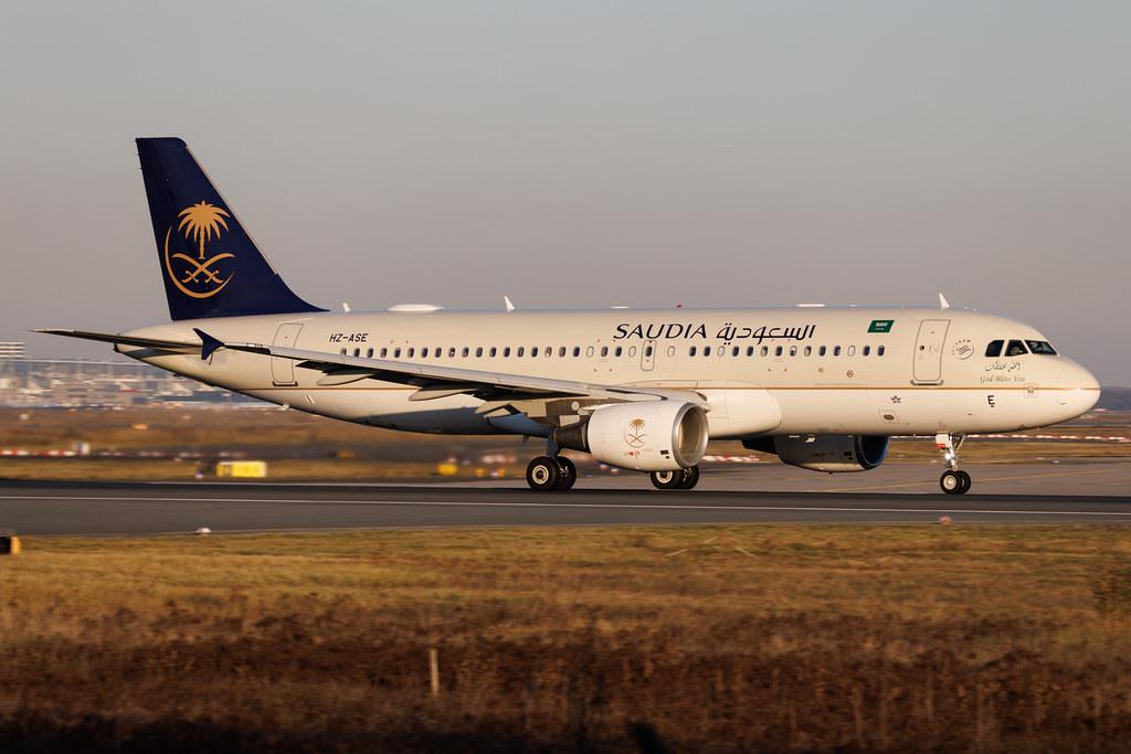 Frankfurt Airport: Saudia (SV / SVA) | Operator: Saudi Arabian Airlines | Airbus A320-214 A320 | HZ-ASE | MSN 4408