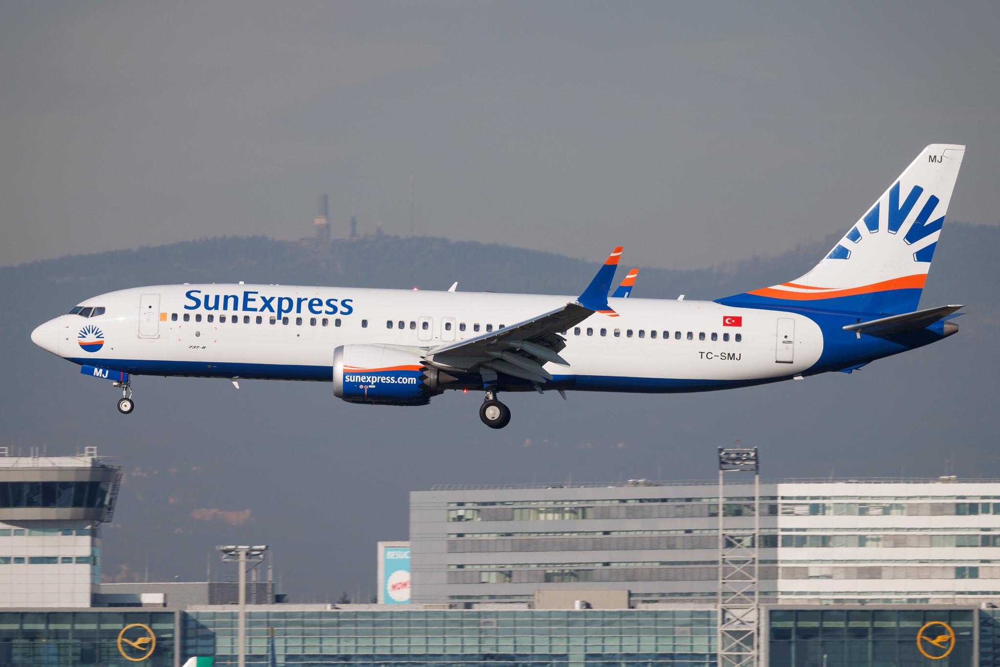 Frankfurt Airport: SunExpress (XQ / SXS) | Boeing 737 MAX 8 B38M | TC-SMJ | MSN 61335