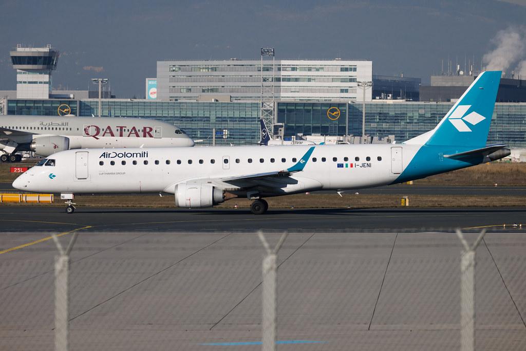Frankfurt Airport: Air Dolomiti (EN / DLA) | Embraer E190LR E190 | I-JENI | MSN 19000368