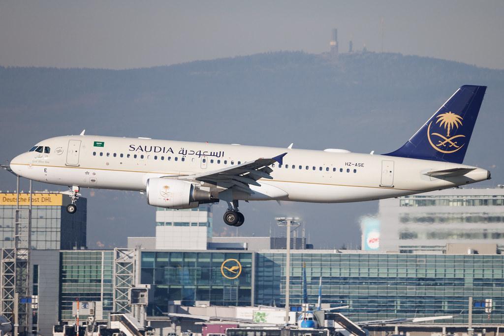 Frankfurt Airport: Saudia (SV / SVA) | Operator: Saudi Arabian Airlines | Airbus A320-214 A320 | HZ-ASE | MSN 4408