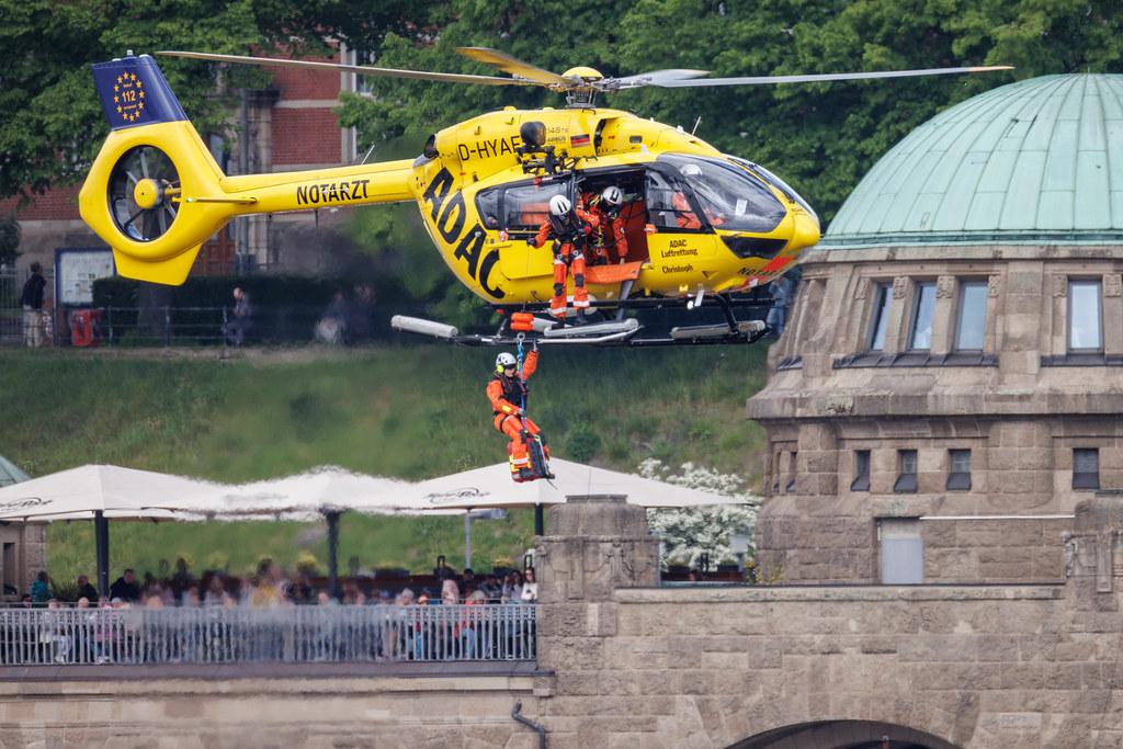 SOS - Joint Rescue Operation: ADAC Luftrettung (/ CHX) | Operator: Germany - Air Ambulance | Airbus Helicopters H145 EC45 | D-HYAF | MSN 20043
