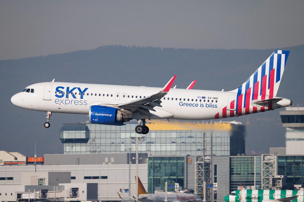 Frankfurt Airport: SKY express (GQ / SEH) | Airbus A320-251N A20N | SX-NIG | MSN 09456