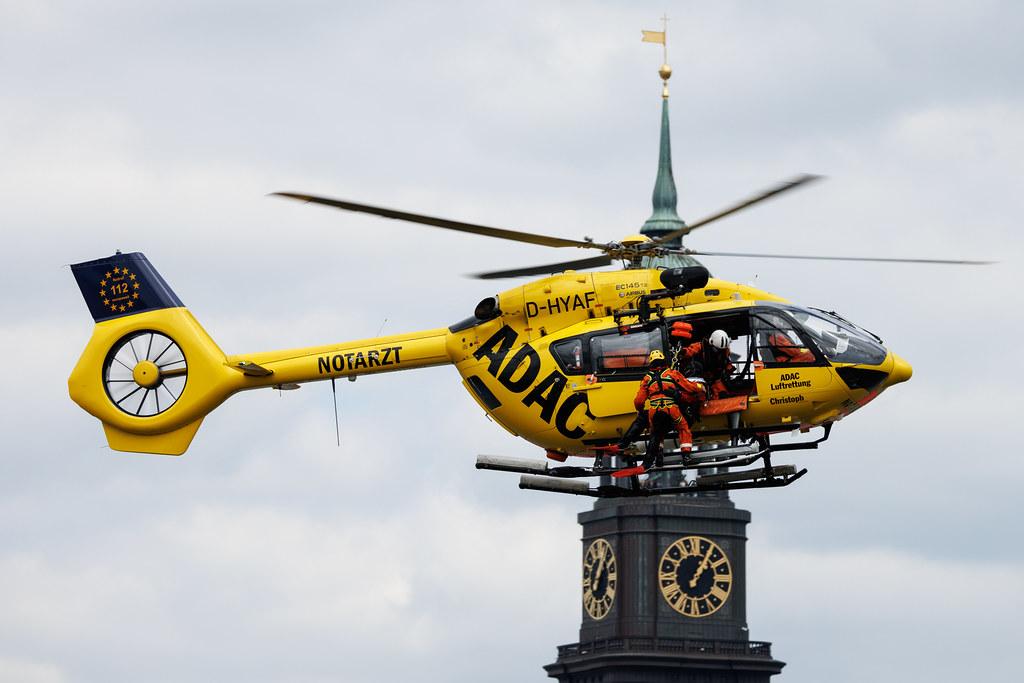 SOS - Joint Rescue Operation: ADAC Luftrettung (/ CHX) | Operator: Germany - Air Ambulance | Airbus Helicopters H145 EC45 | D-HYAF | MSN 20043