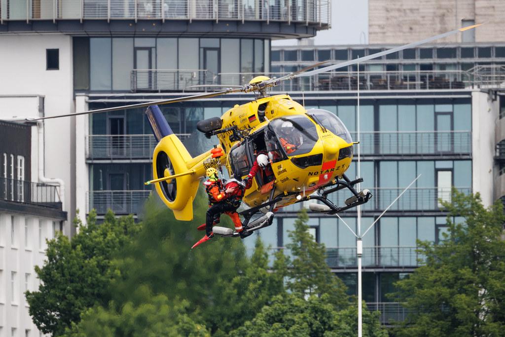 SOS - Joint Rescue Operation: ADAC Luftrettung (/ CHX) | Operator: Germany - Air Ambulance | Airbus Helicopters H145 EC45 | D-HYAF | MSN 20043