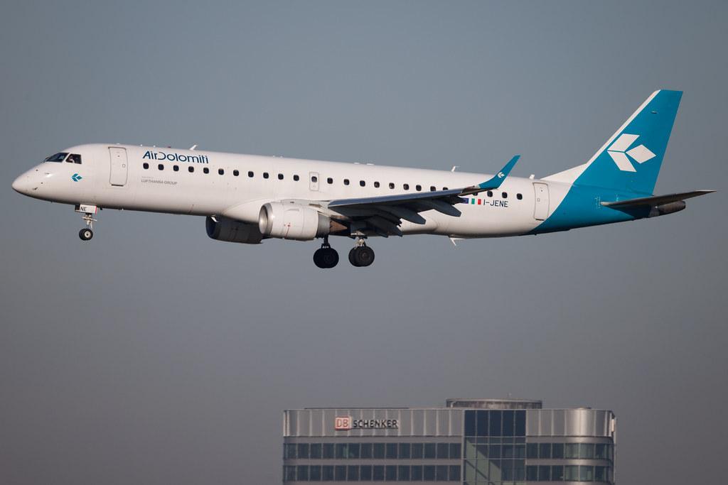 Frankfurt Airport: Air Dolomiti (EN / DLA) | Embraer E190LR E190 | I-JENE | MSN 19000333