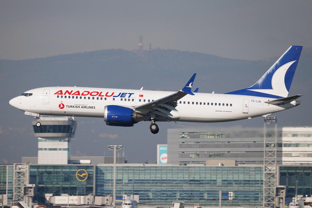 Frankfurt Airport: AJet (VF / TKJ) | Boeing 737 MAX 8 B38M | TC-LAI | MSN 64947