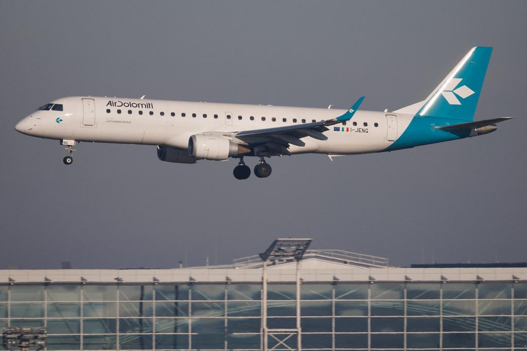 Frankfurt Airport: Air Dolomiti (EN / DLA) | Embraer E190LR E190 | I-JENG | MSN 19000341
