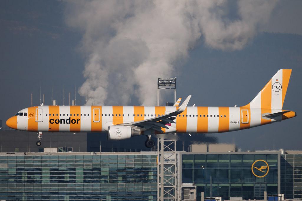Frankfurt Airport: Condor (DE / CFG) | Livery: Yellow Sunshine Livery | Airbus A321-211 A321 | D-AIAS | MSN 06122