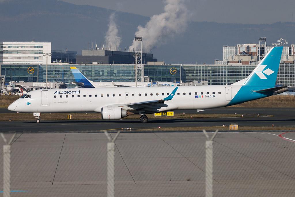 Frankfurt Airport: Air Dolomiti (EN / DLA) | Embraer E195LR E195 | I-ADJN | MSN 19000270