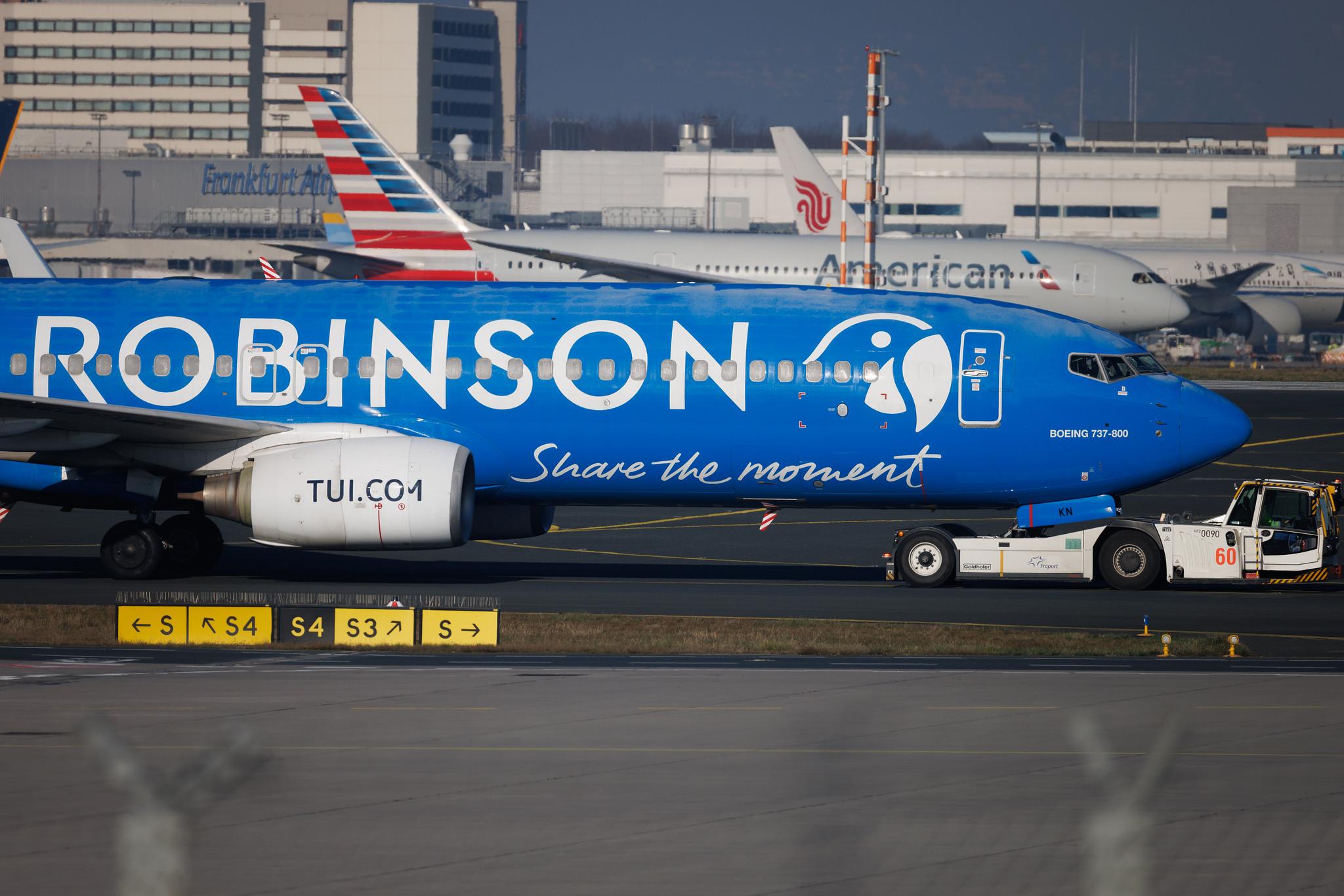 Frankfurt Airport: TUI (X3 / TUI) | Livery: Robinson Club Resorts Livery | Operator: TUI fly | Boeing 737-86J B738 | D-ABKN | MSN 37756