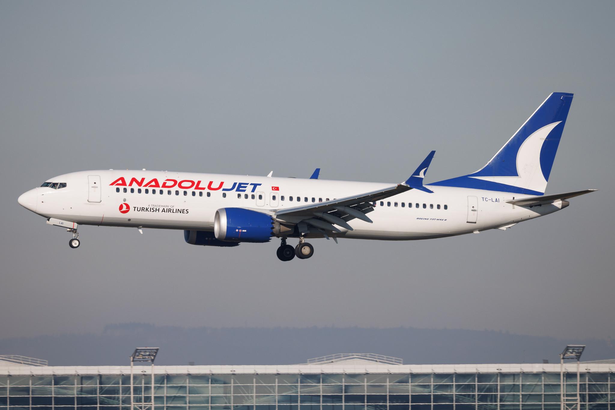 Frankfurt Airport: AJet (VF / TKJ) | Boeing 737 MAX 8 B38M | TC-LAI | MSN 64947